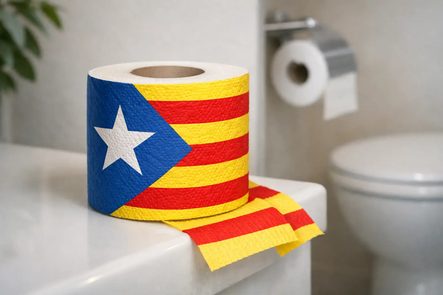 Papel higiénico con la estelada independentista
