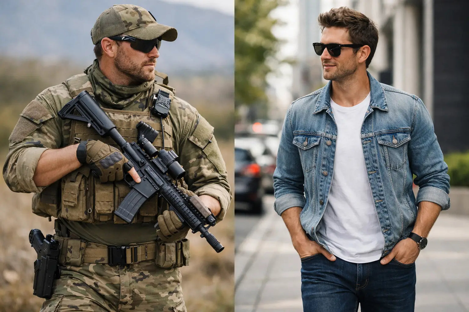 Ropa táctica versus ropa casual para cada día