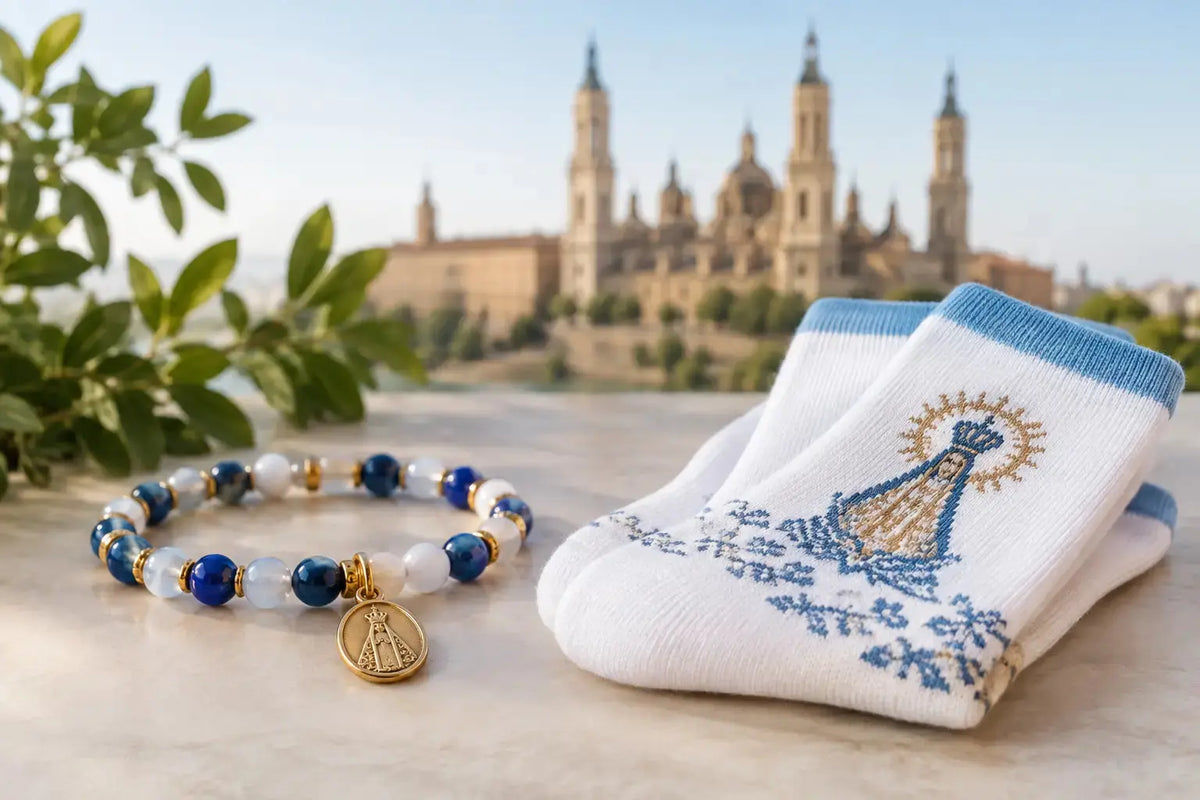 Pulseras y calcetines de la Virgen del Pilar