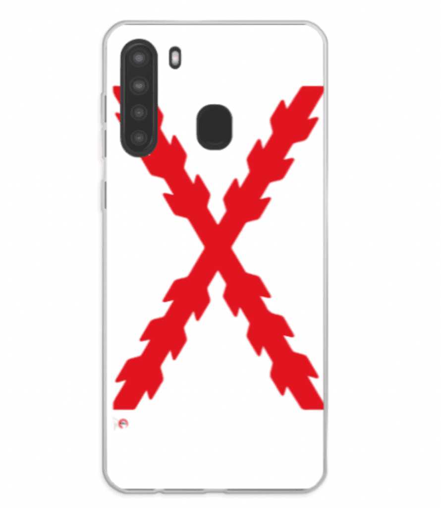 Comprar Funda carcasa móvil Aspa de San Andrés (Para todos los modelos) Bandera España La Flamenca de Borgoña Patricia Muñoz VOX