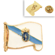 Pin Metálico Bandera Ondeante de Galicia