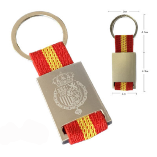Llavero Cinta Roja Escudo de España Real y Casa Real