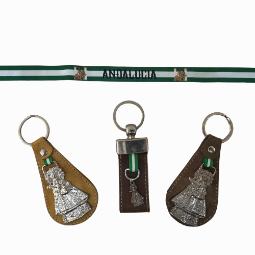 Lote 2 - Lote Virgen de la Cabeza y Andalucía: 3 Llaveros + Pulsera