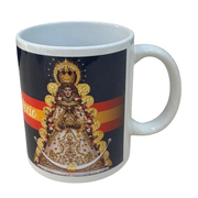 Taza Cerámica Virgen del Rocío Bandera de España