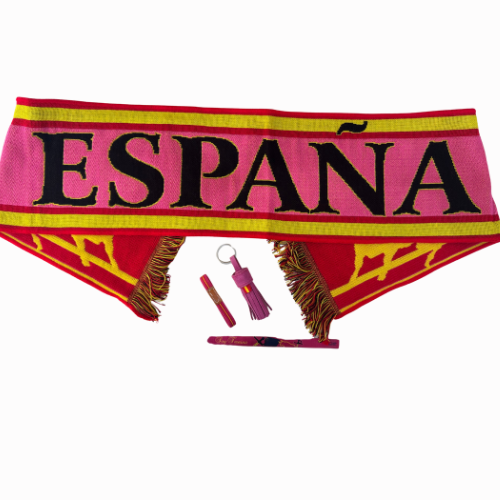 Lote 5 - Lote Capotera Rosa Capote: Bufanda, Llavero y Pulsera