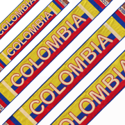 Bufanda Colombia Aficionados Tricolor