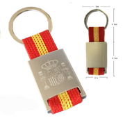 Llavero Cinta Roja Escudo Oficial de España