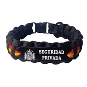 Pulsera paracord Seguridad Privada Bandera España