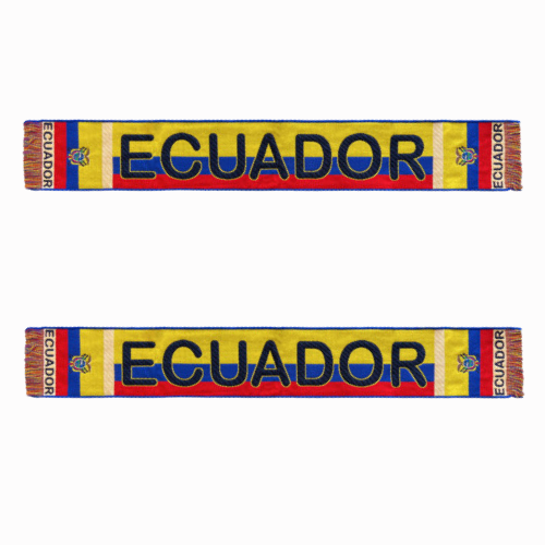 Bufanda Ecuador Aficionados Tricolor