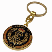 Llavero Metálico Dorado Guardia Civil G.R.S.