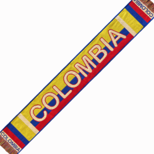 Bufanda Colombia Aficionados Tricolor