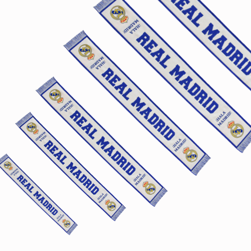 Bufanda Real Madrid Aficionados Blanco y Azul