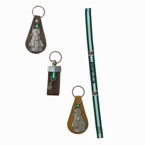 Lote 2 - Lote Virgen de la Cabeza y Andalucía: 3 Llaveros + Pulsera