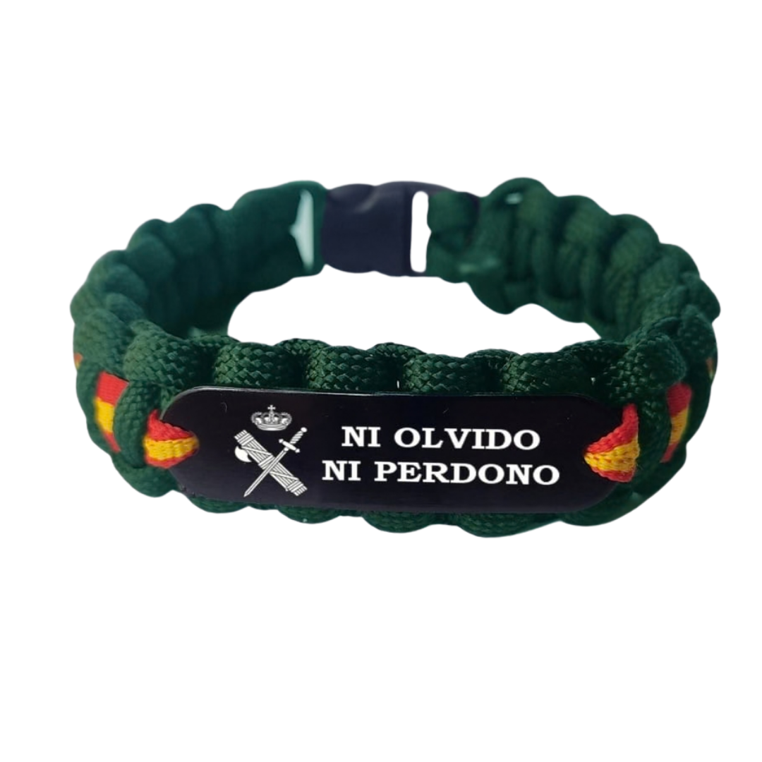 Spanish flag camouflage paracord bracelet