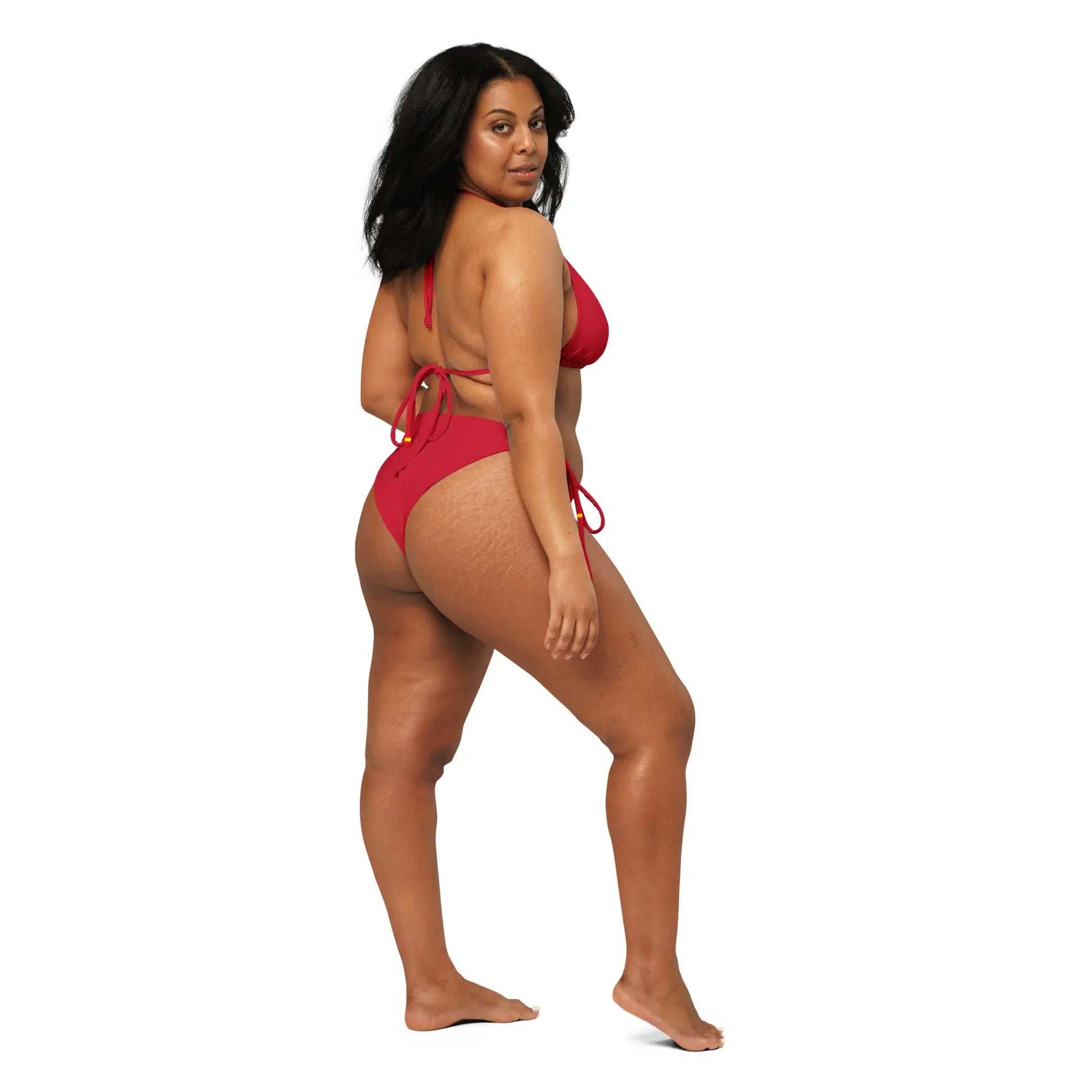 Comprar Bikini de triángulo Cruz de Borgoña y Bandera de España La Flamenca de Borgoña, Bandera de España, Cruz de Borgoña, Patricia Muñoz, VOX, Santiago Abascal