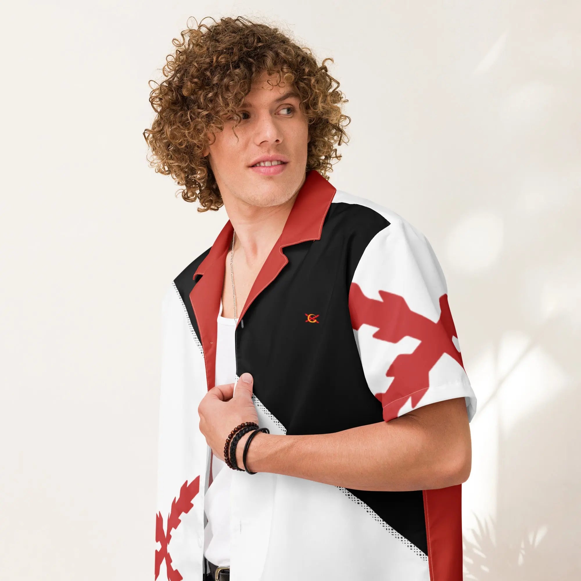 Comprar Camisa Aspa de San Andrés manga corta unisex Bandera España La Flamenca de Borgoña Patricia Muñoz VOX