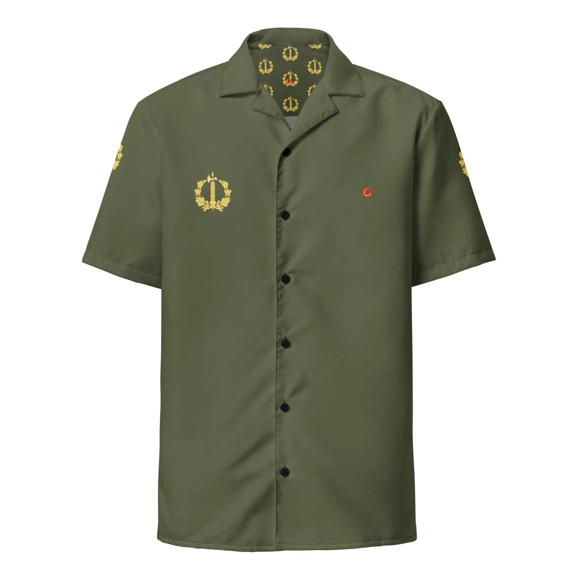 Comprar Camisa Cuerpo Jurídico Militar manga corta unisex Bandera España La Flamenca de Borgoña Patricia Muñoz VOX