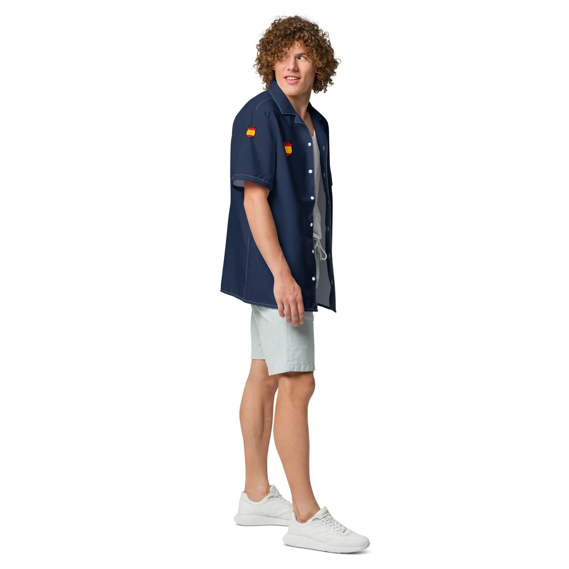 Comprar Camisa División Azul I manga corta unisex Bandera España La Flamenca de Borgoña Patricia Muñoz VOX