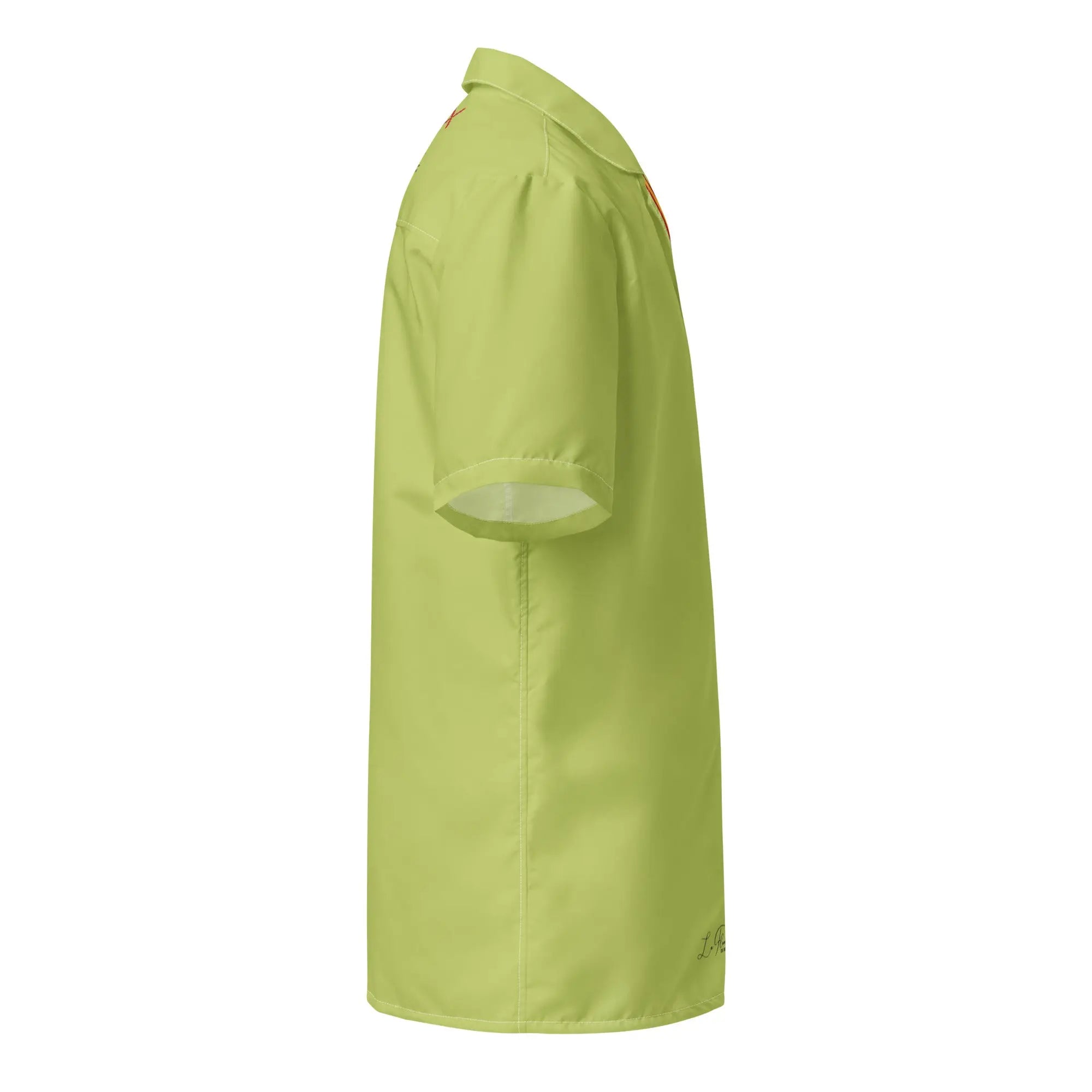 Comprar Camisa España verde ácido manga corta unisex Bandera España La Flamenca de Borgoña Patricia Muñoz VOX
