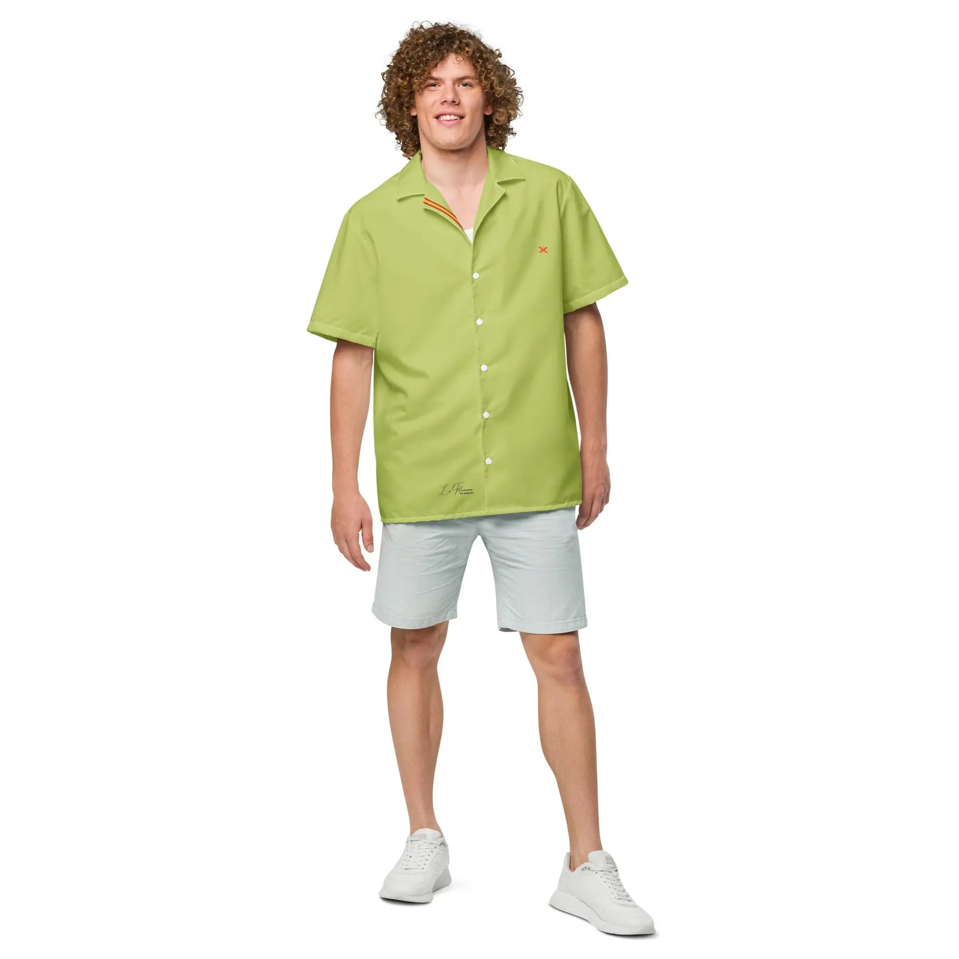 Comprar Camisa España verde ácido manga corta unisex Bandera España La Flamenca de Borgoña Patricia Muñoz VOX