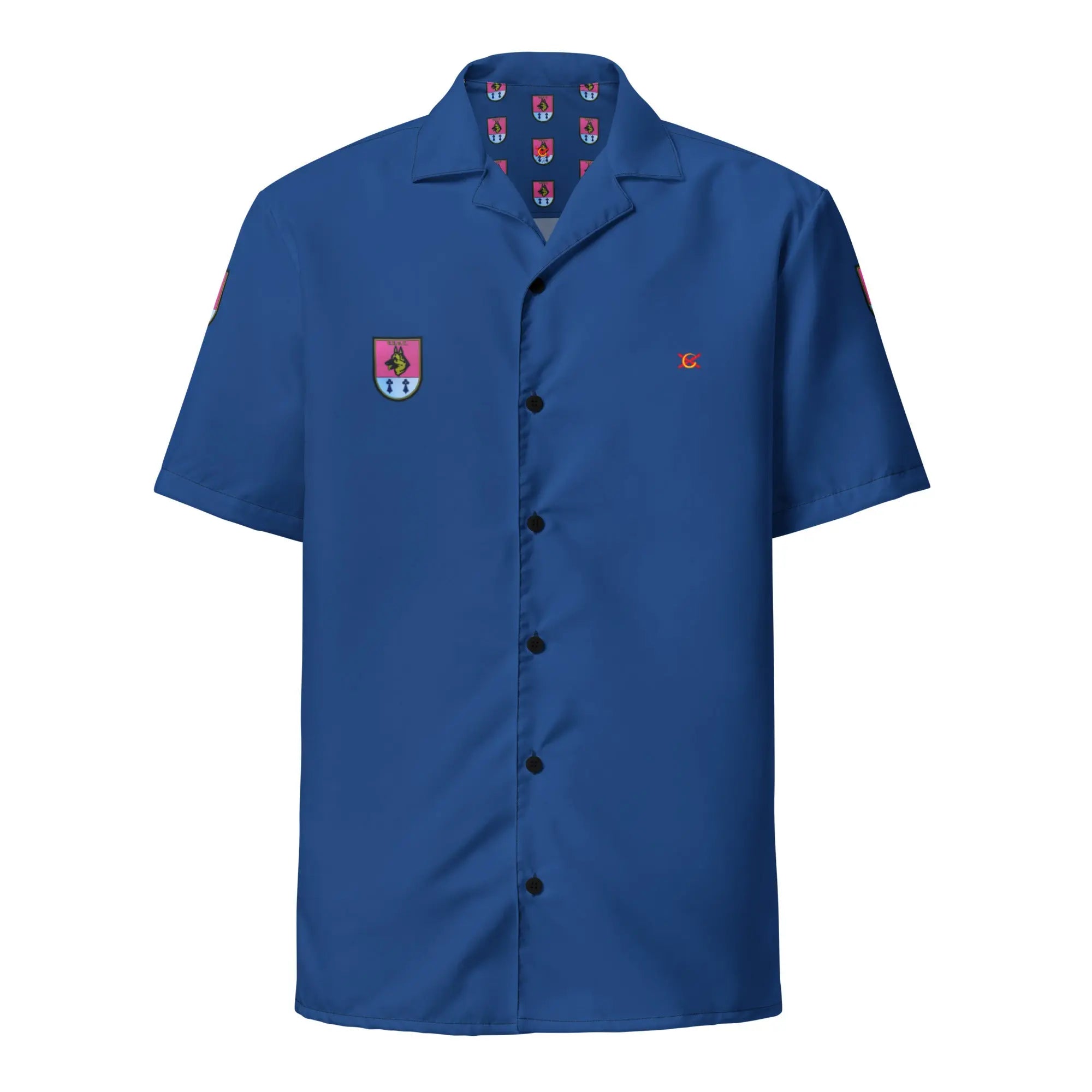 Comprar Camisa UEGC Unidad Guías Caninos Policía Nacional manga corta unisex Bandera España La Flamenca de Borgoña Patricia Muñoz VOX
