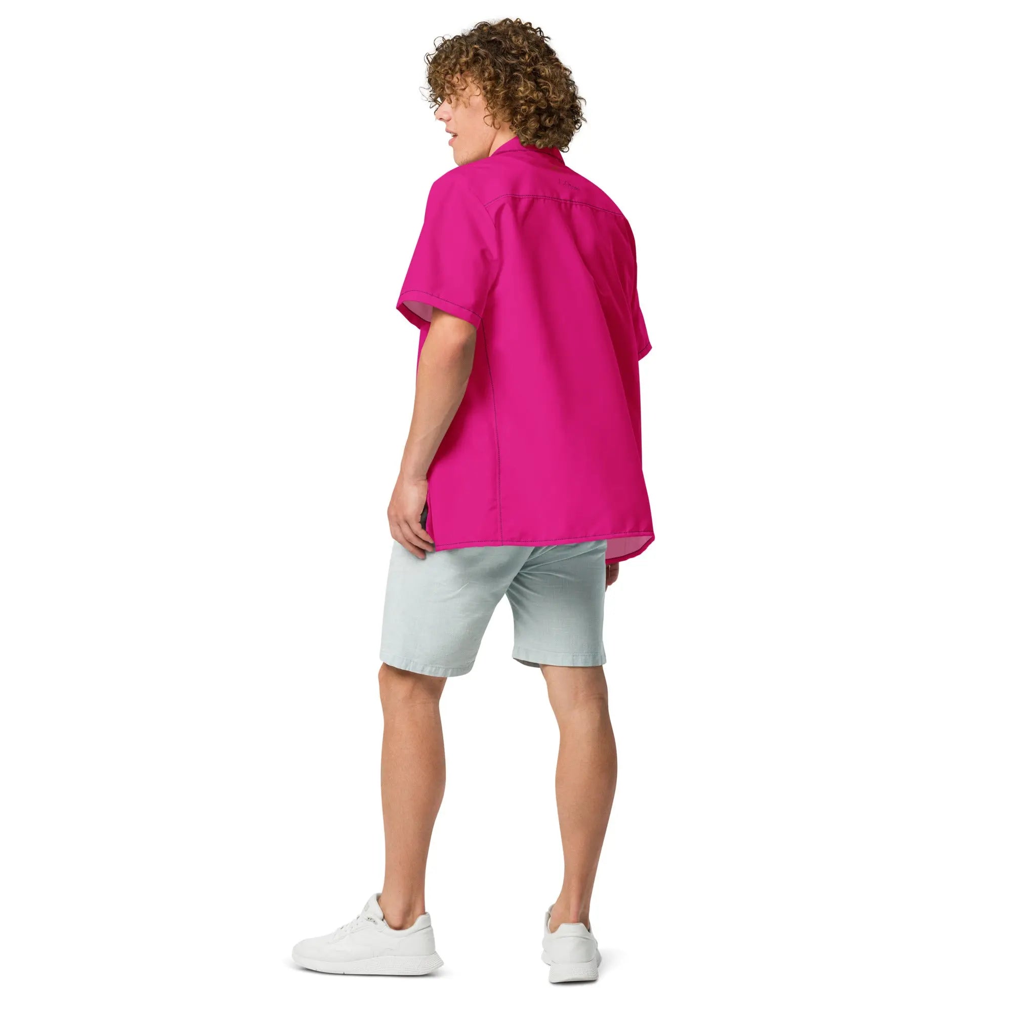 Comprar Camisa de España fucsia rosa capote manga corta unisex Bandera España La Flamenca de Borgoña Patricia Muñoz VOX