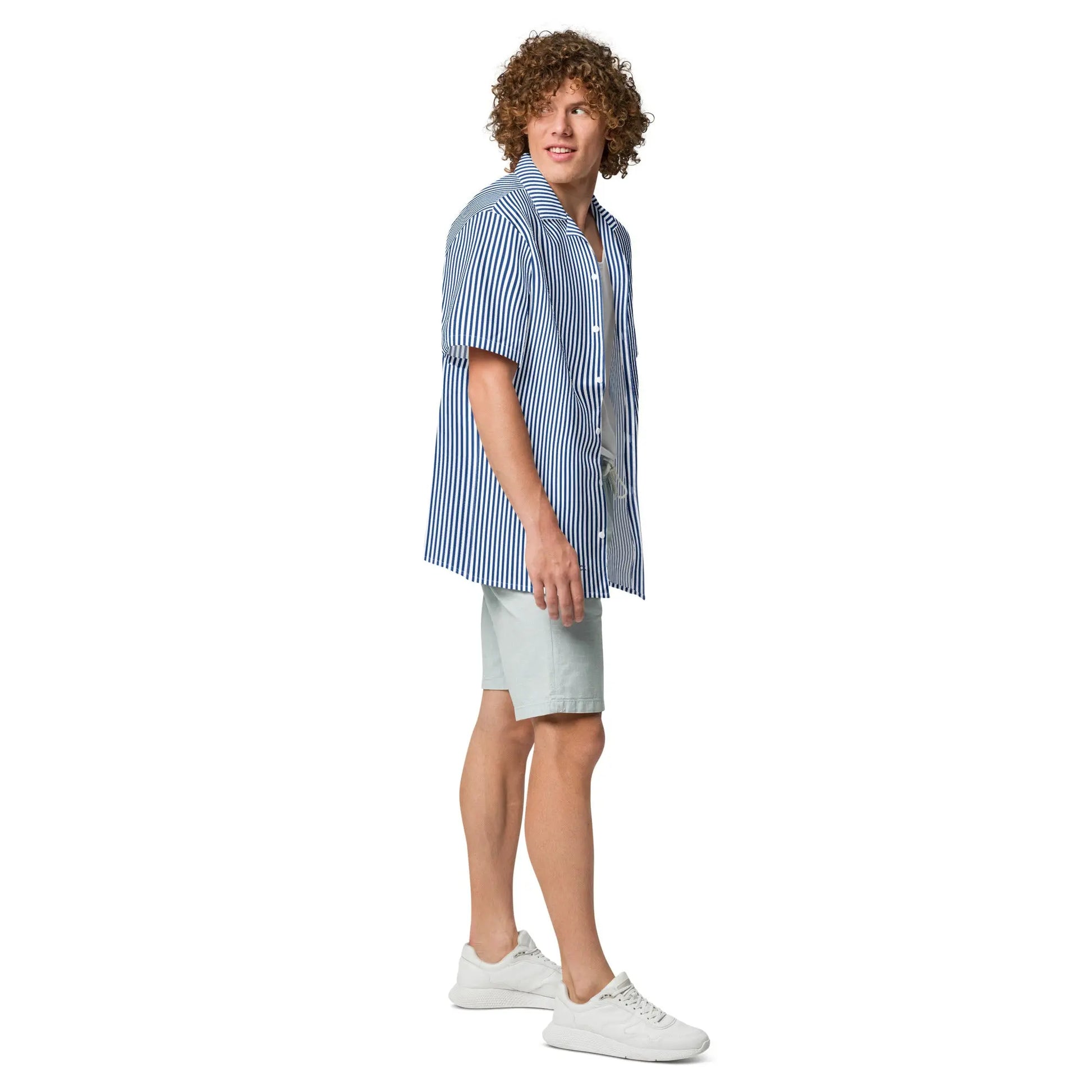 Comprar Camisa rayas azules manga corta unisex Bandera España La Flamenca de Borgoña Patricia Muñoz VOX