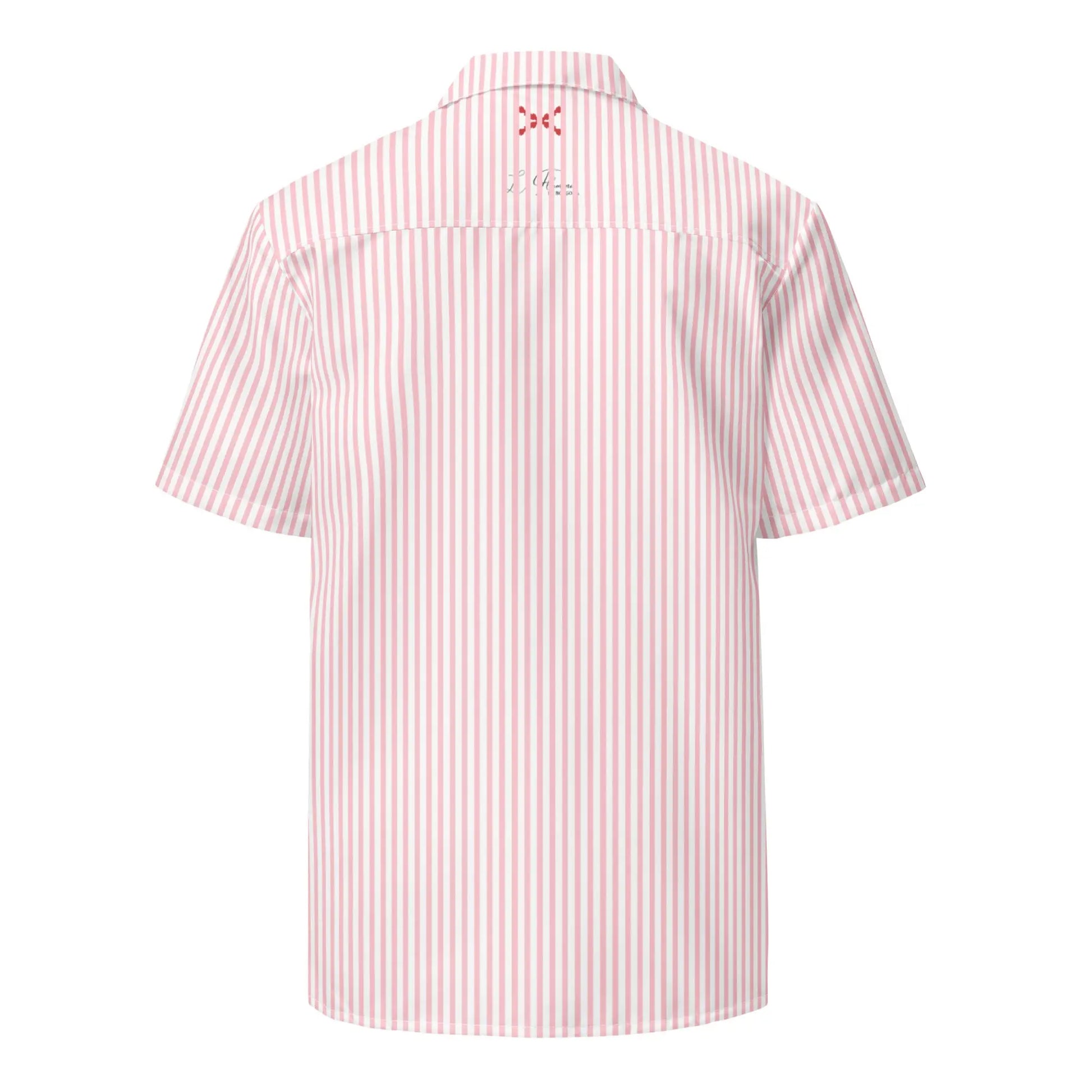 Comprar Camisa rayas rosas manga corta unisex Bandera España La Flamenca de Borgoña Patricia Muñoz VOX