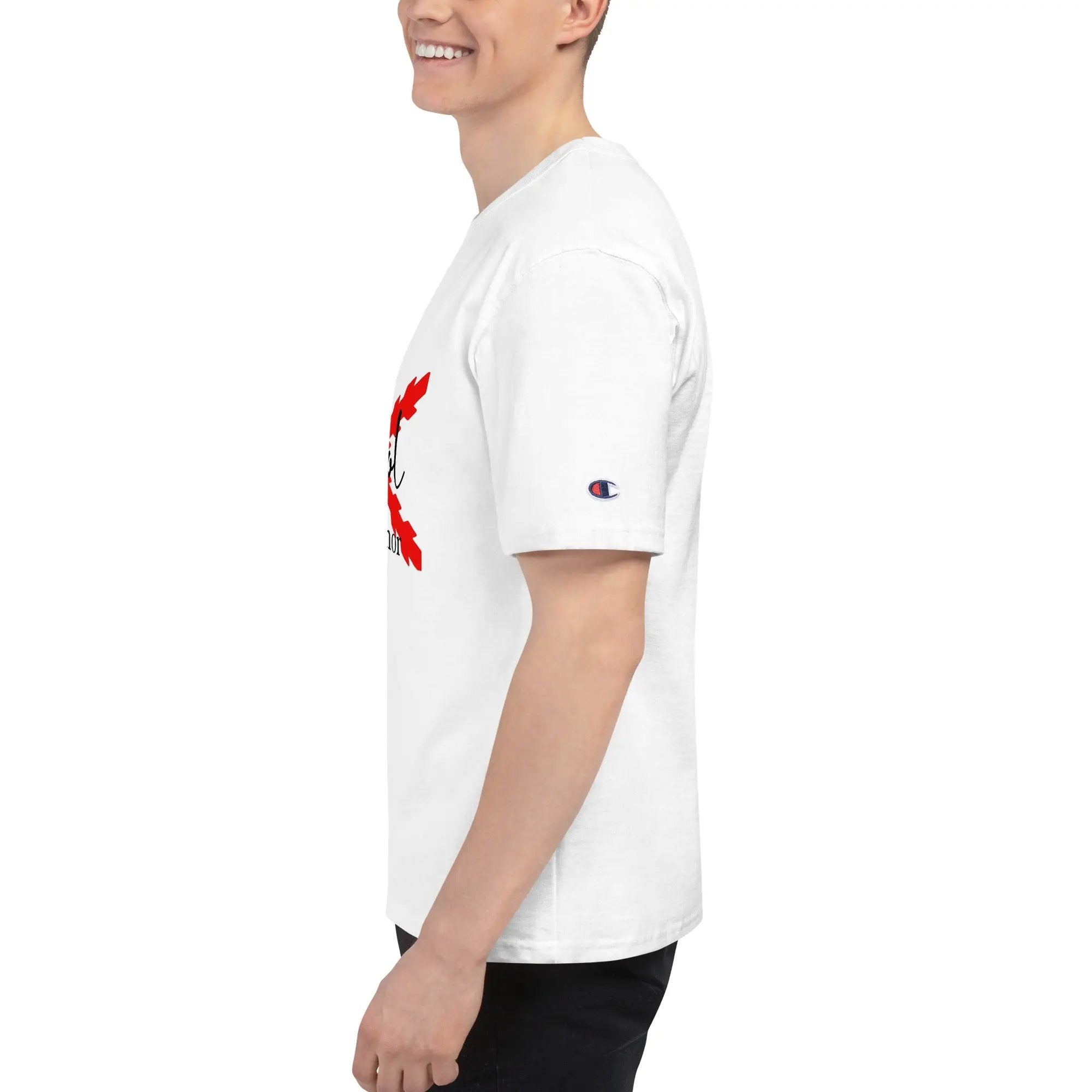 Comprar Camiseta Champion hombre "Ser español es un Honor" La Flamenca de Borgoña Bandera España