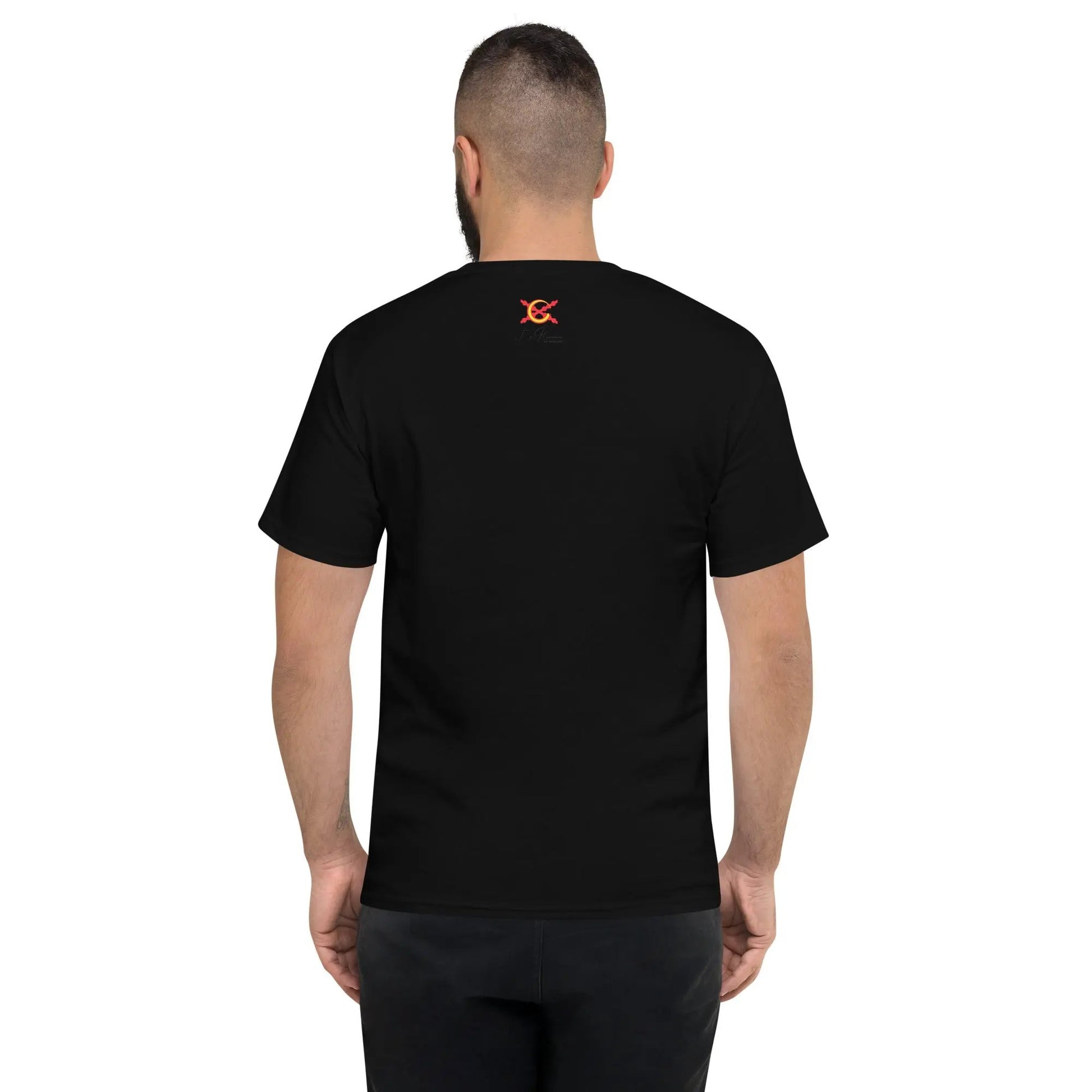 Comprar Camiseta Champion hombre "Tu regere imperio fluctus Hispane Memento" La Flamenca de Borgoña Bandera España