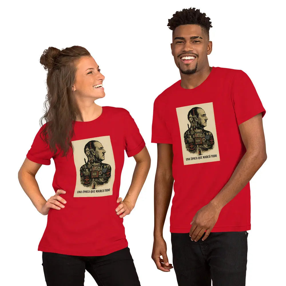 Comprar Camiseta Franco - Una época que marcó todo La Flamenca de Borgoña, Bandera de España, Cruz de Borgoña, Patricia Muñoz, VOX