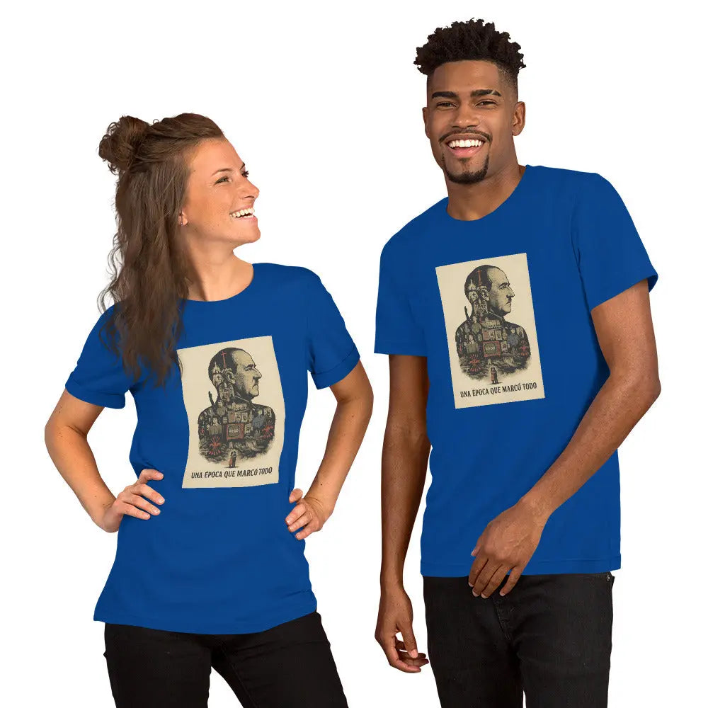 Comprar Camiseta Franco - Una época que marcó todo La Flamenca de Borgoña, Bandera de España, Cruz de Borgoña, Patricia Muñoz, VOX