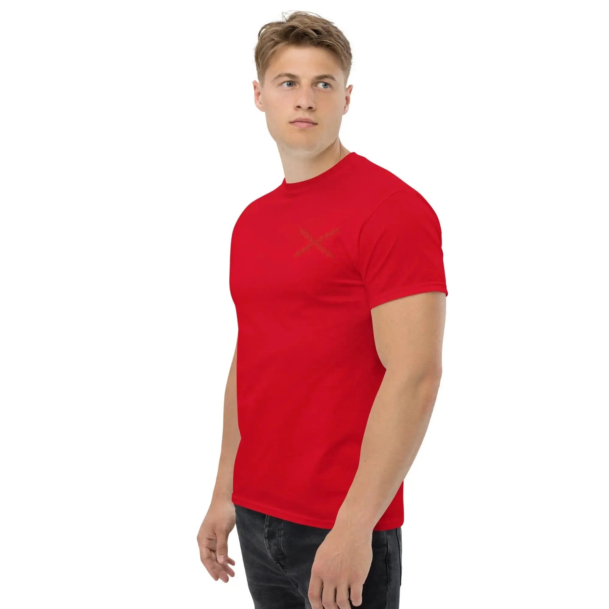 Comprar Camiseta clásica unisex Cruz de Borgoña mediana - Talla L OFERTA La Flamenca de Borgoña Bandera España