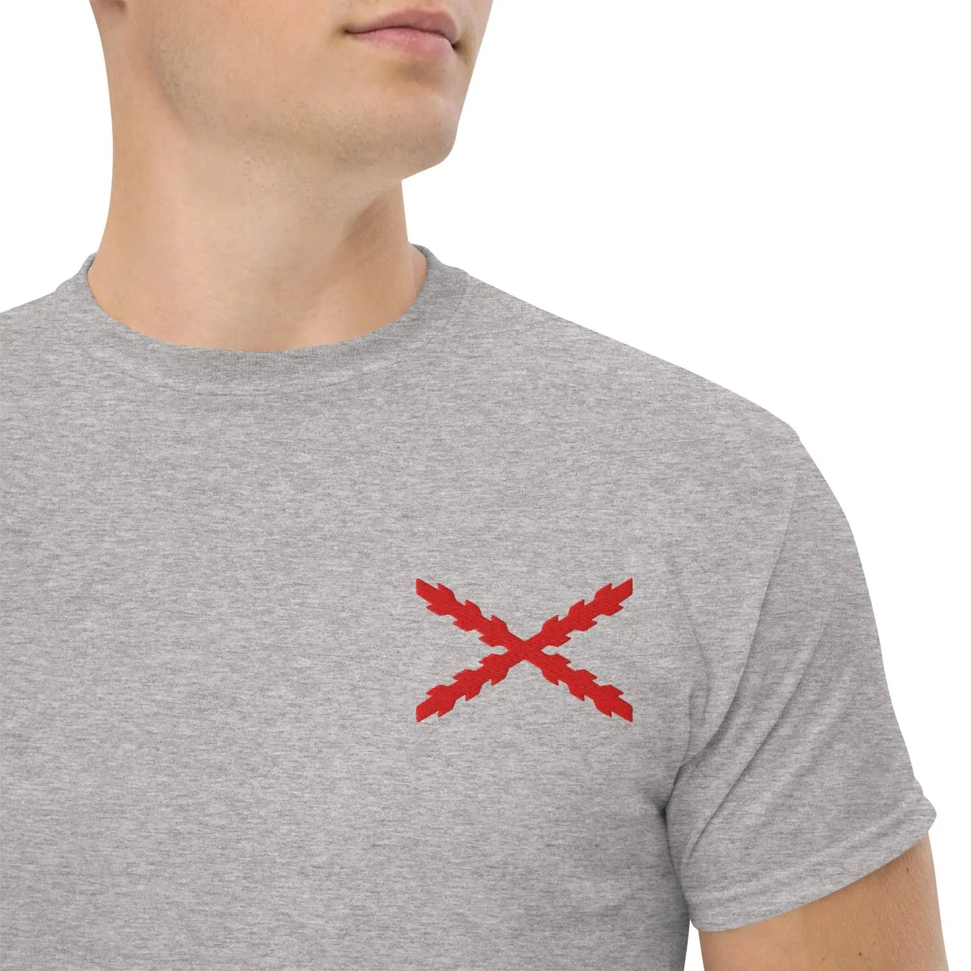 Comprar Camiseta clásica unisex Cruz de Borgoña mediana - Talla L OFERTA La Flamenca de Borgoña Bandera España