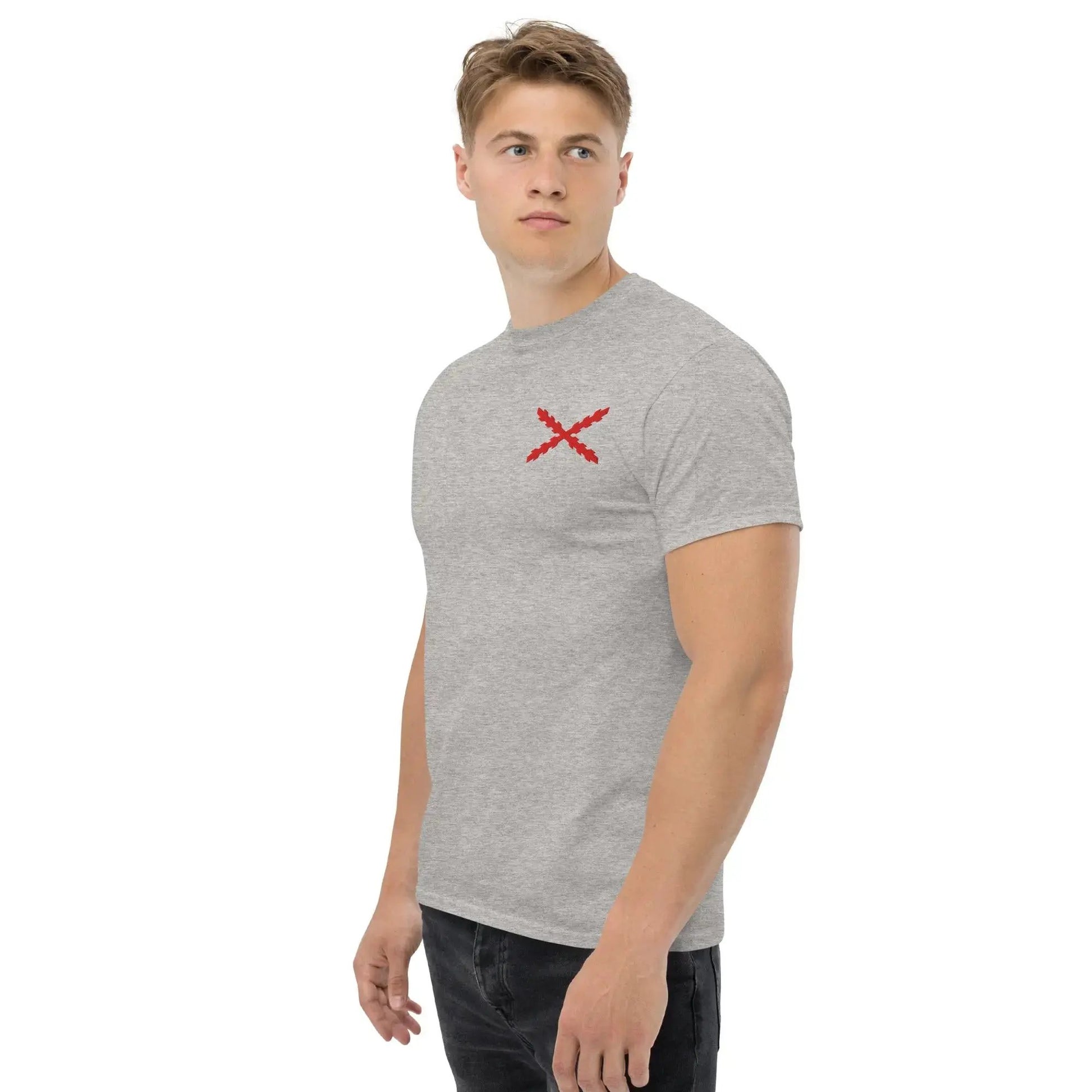 Comprar Camiseta clásica unisex Cruz de Borgoña mediana - Talla L OFERTA La Flamenca de Borgoña Bandera España