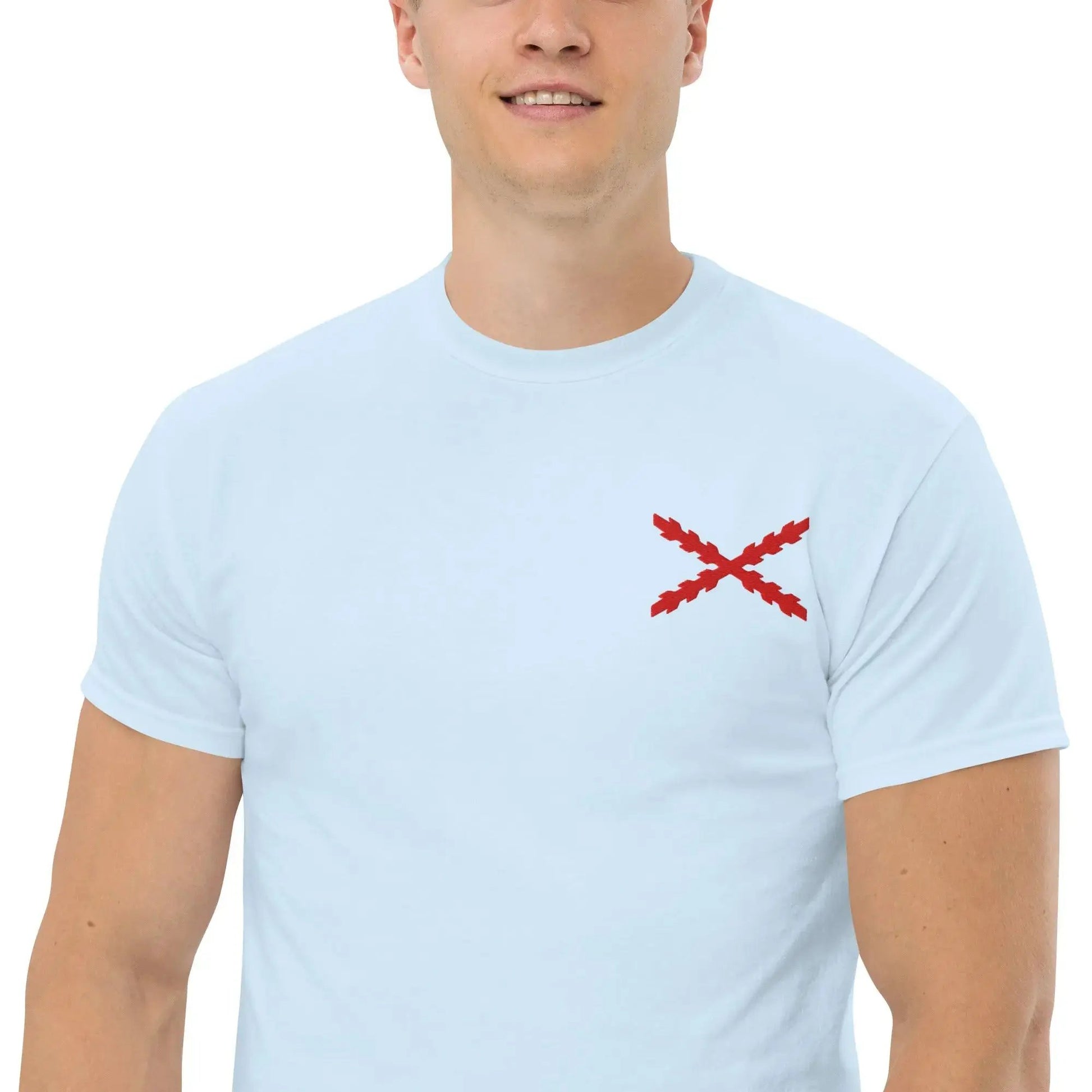Comprar Camiseta clásica unisex Cruz de Borgoña mediana - Talla L OFERTA La Flamenca de Borgoña Bandera España