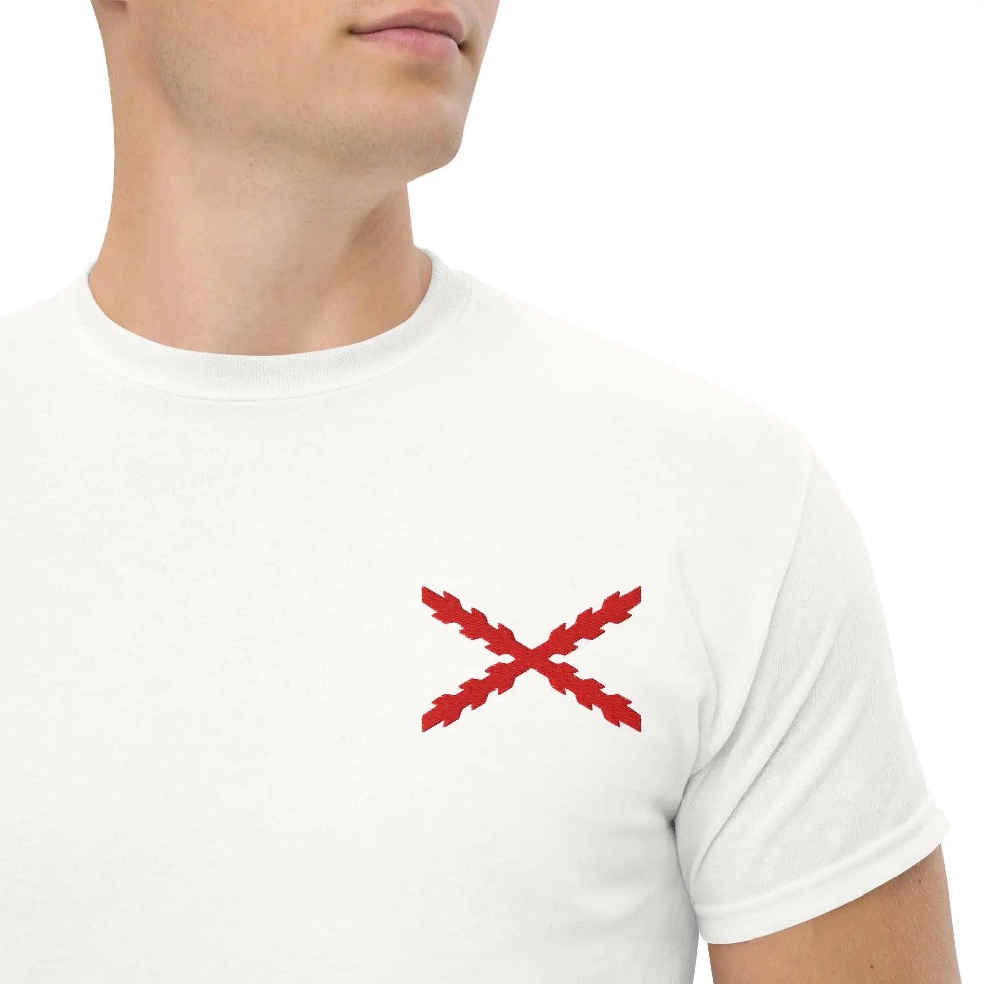 Comprar Camiseta clásica unisex Cruz de Borgoña mediana - Talla L OFERTA La Flamenca de Borgoña Bandera España