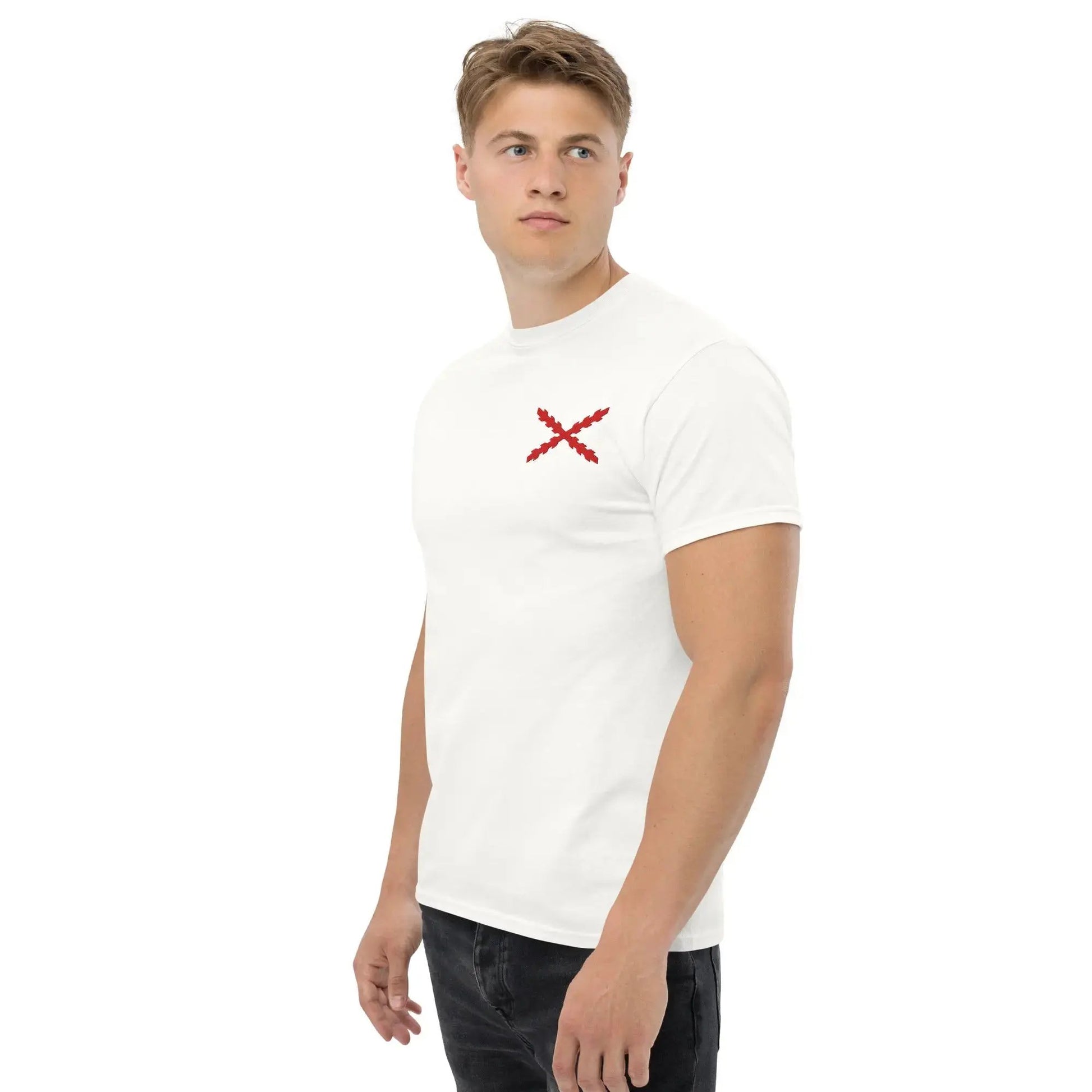 Comprar Camiseta clásica unisex Cruz de Borgoña mediana - Talla L OFERTA La Flamenca de Borgoña Bandera España