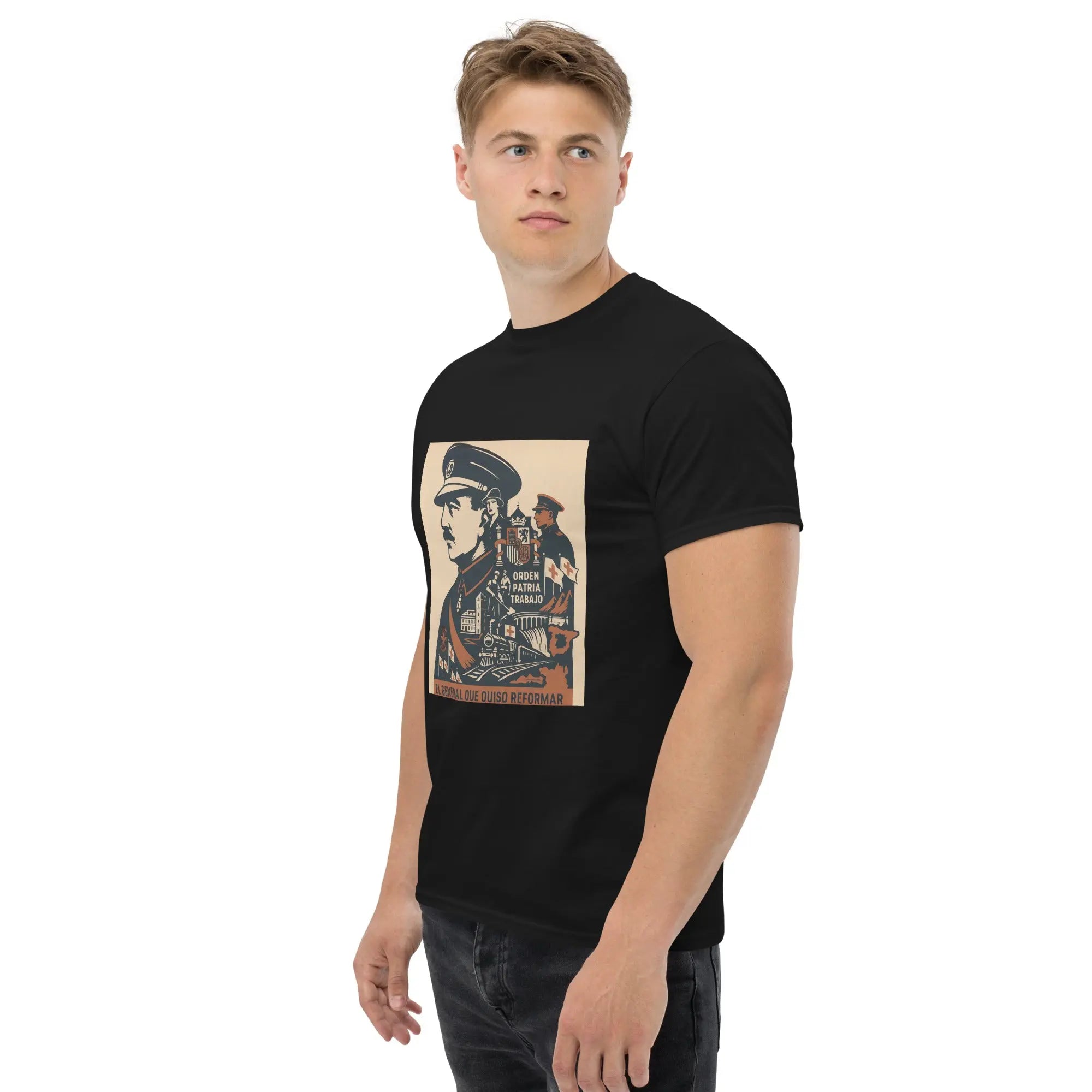 Comprar Camiseta clásica unisex La Flamenca de Borgoña, Bandera de España, Cruz de Borgoña, Patricia Muñoz, VOX