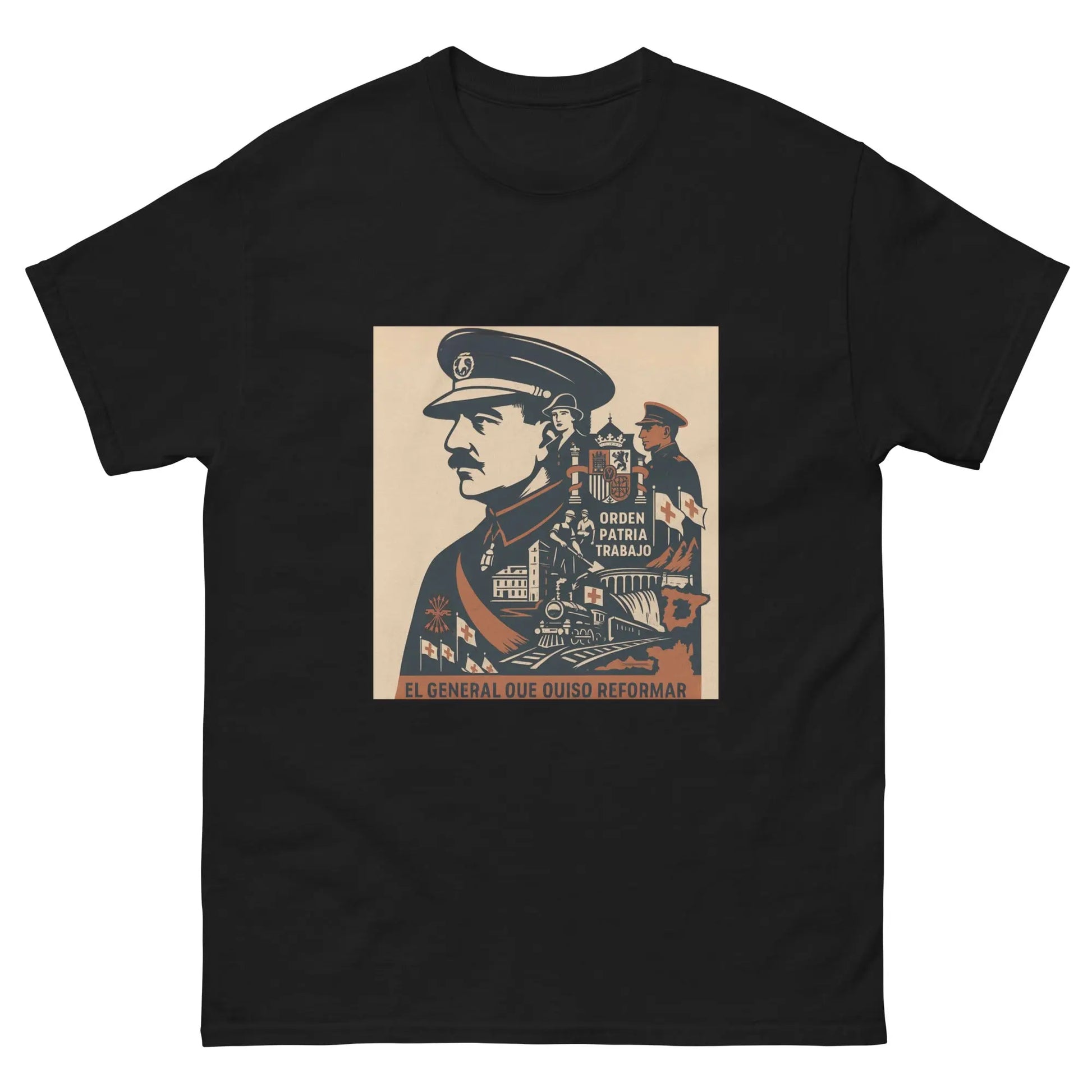 Comprar Camiseta clásica unisex La Flamenca de Borgoña, Bandera de España, Cruz de Borgoña, Patricia Muñoz, VOX