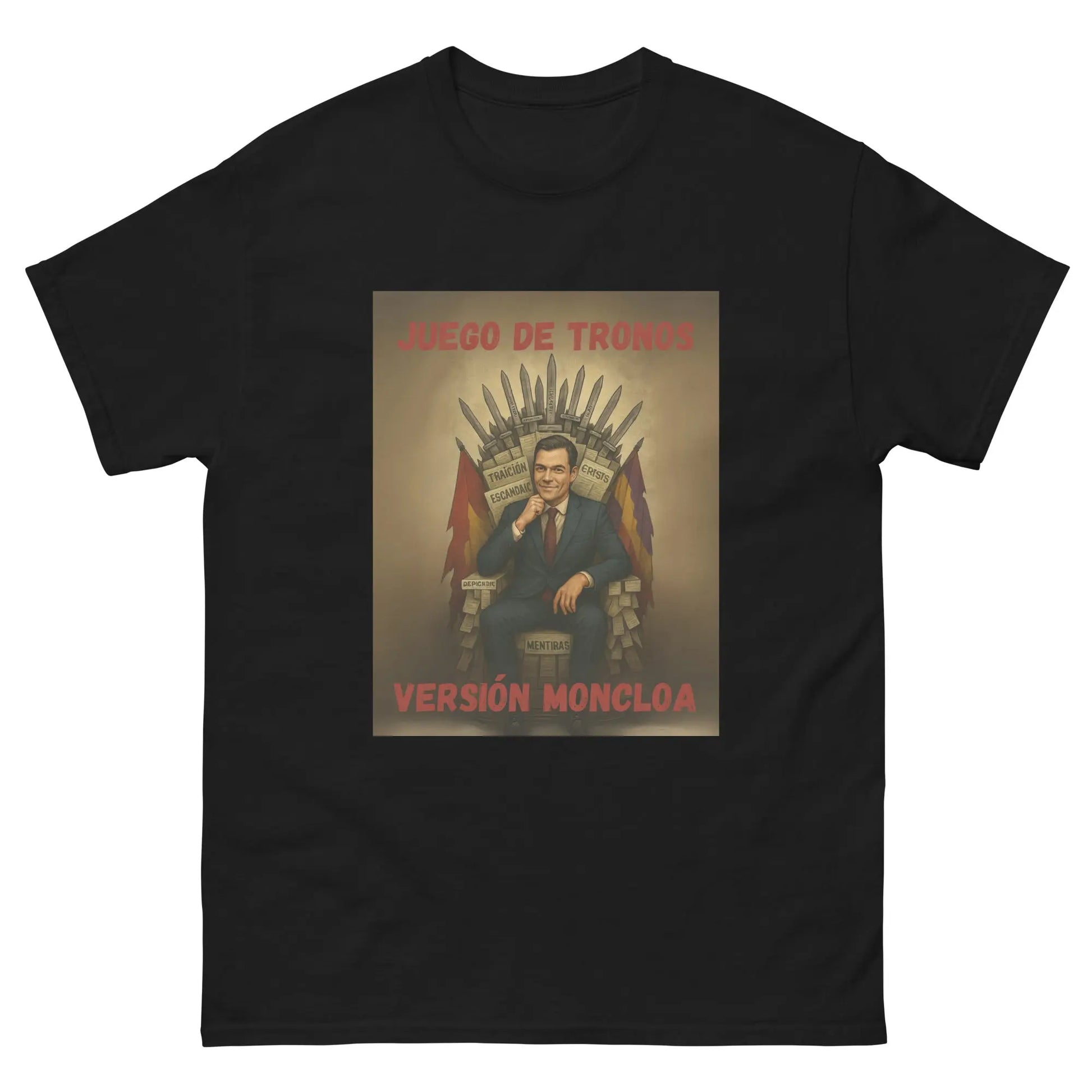 Comprar Camiseta "Juego de Tronos: Versión Moncloa" Bandera España La Flamenca de Borgoña Patricia Muñoz VOX
