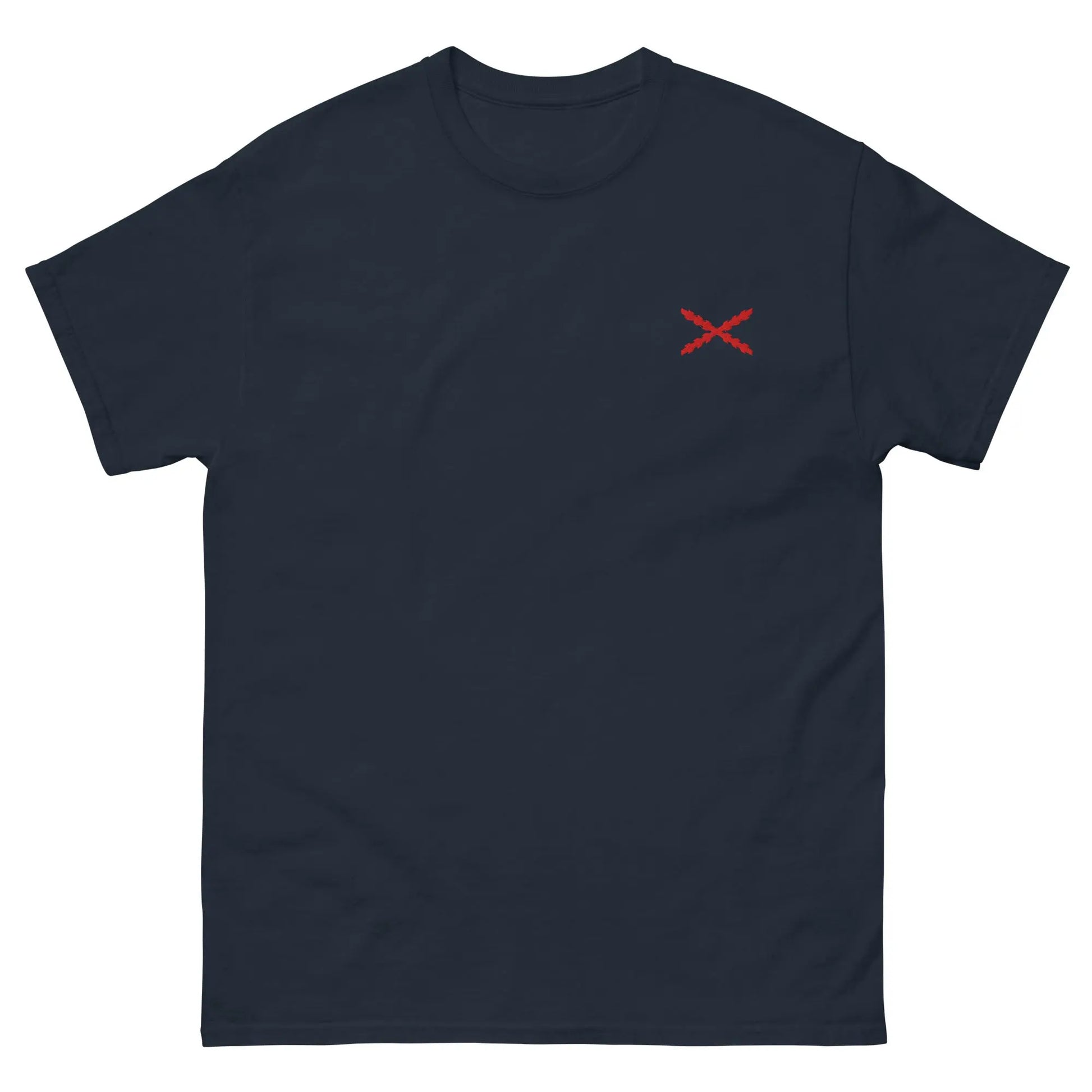Comprar Camiseta clásica unisex bordado Cruz de Borgoña La Flamenca de Borgoña, Bandera de España, Cruz de Borgoña, Patricia Muñoz, VOX