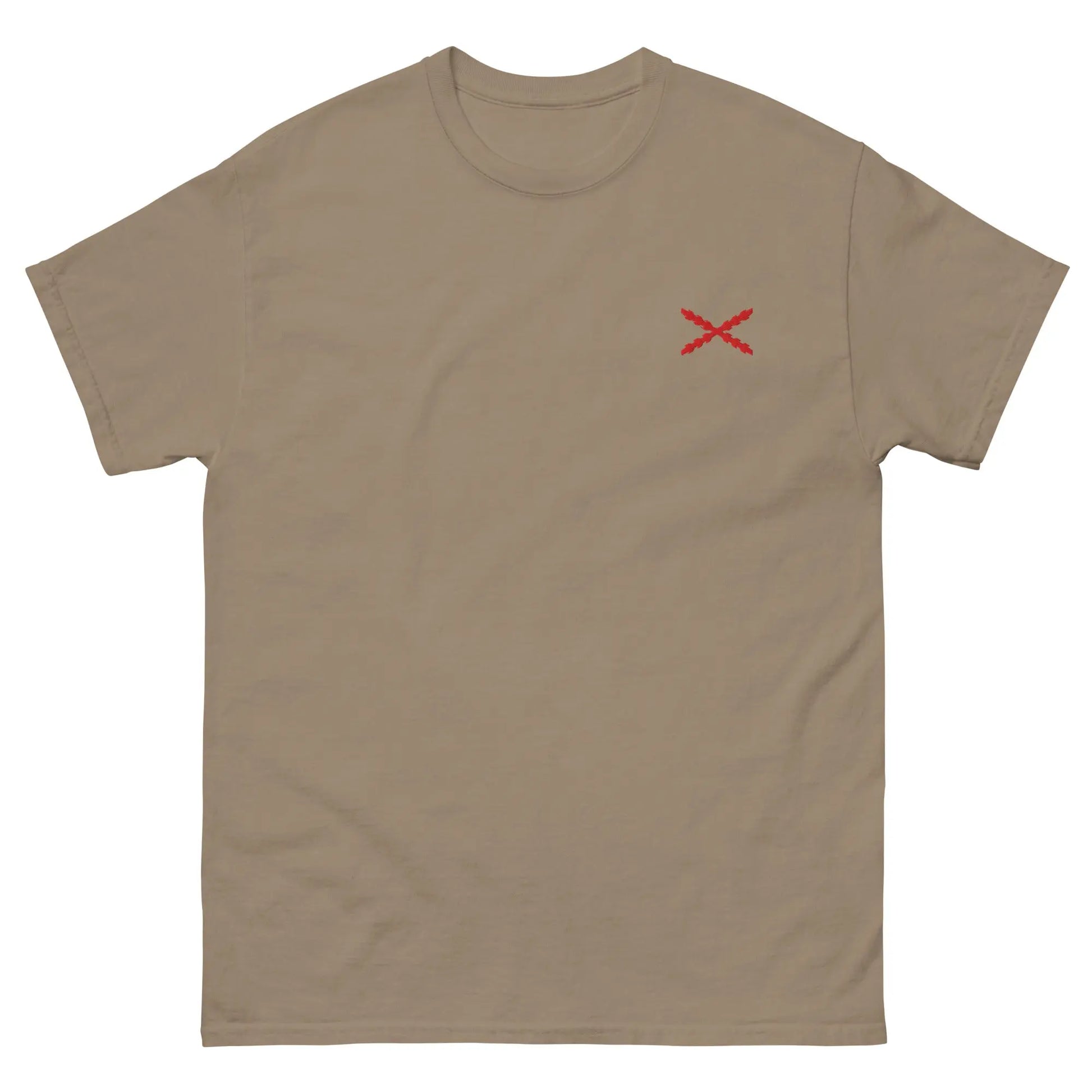 Comprar Camiseta clásica unisex bordado Cruz de Borgoña La Flamenca de Borgoña, Bandera de España, Cruz de Borgoña, Patricia Muñoz, VOX