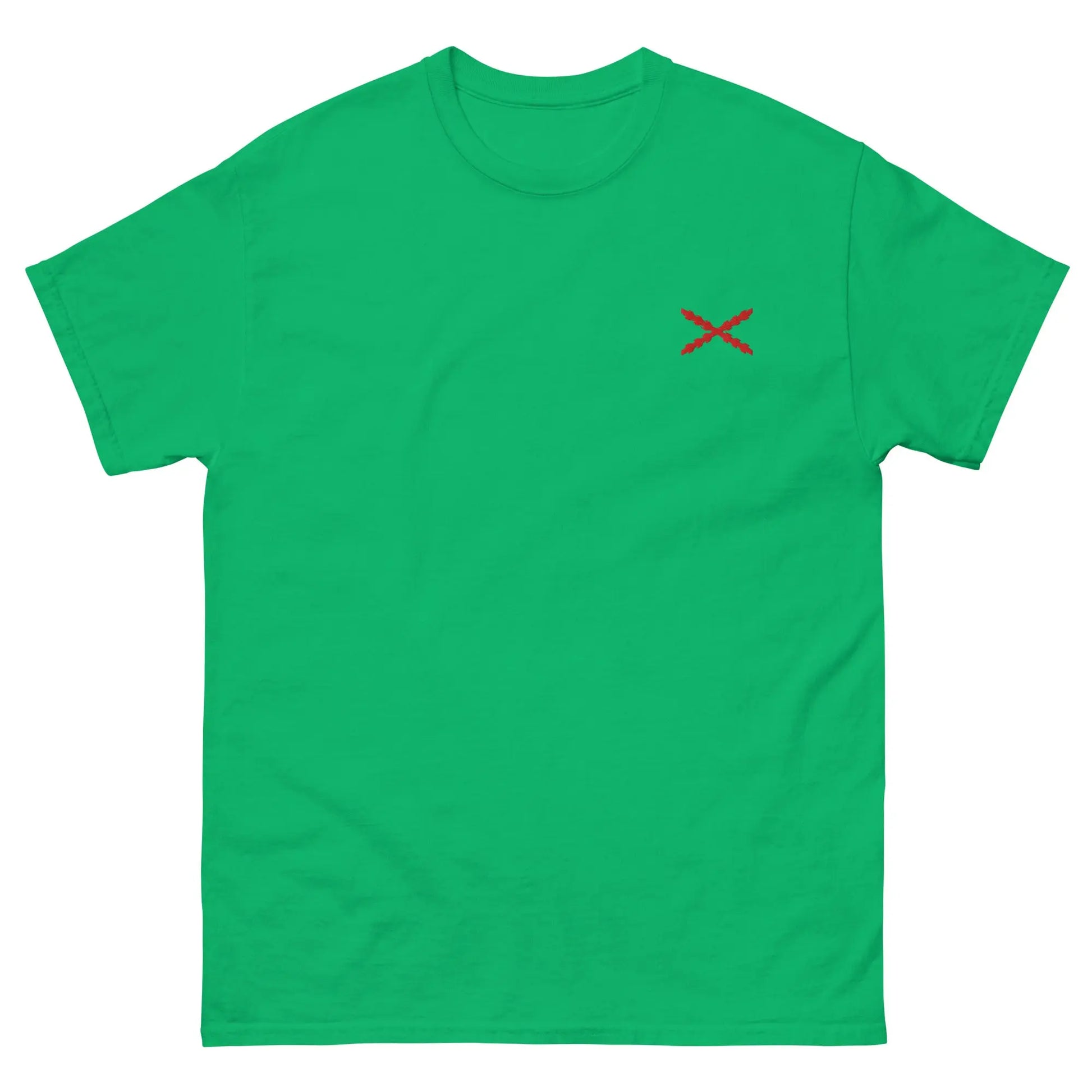 Comprar Camiseta clásica unisex bordado Cruz de Borgoña La Flamenca de Borgoña, Bandera de España, Cruz de Borgoña, Patricia Muñoz, VOX
