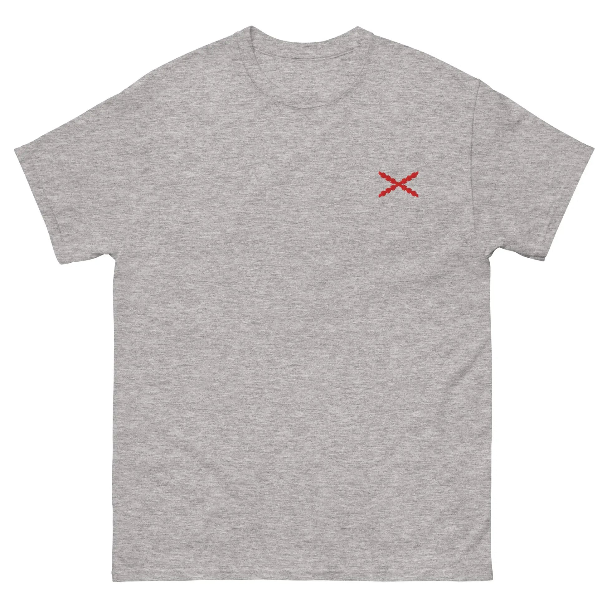Comprar Camiseta clásica unisex bordado Cruz de Borgoña La Flamenca de Borgoña, Bandera de España, Cruz de Borgoña, Patricia Muñoz, VOX