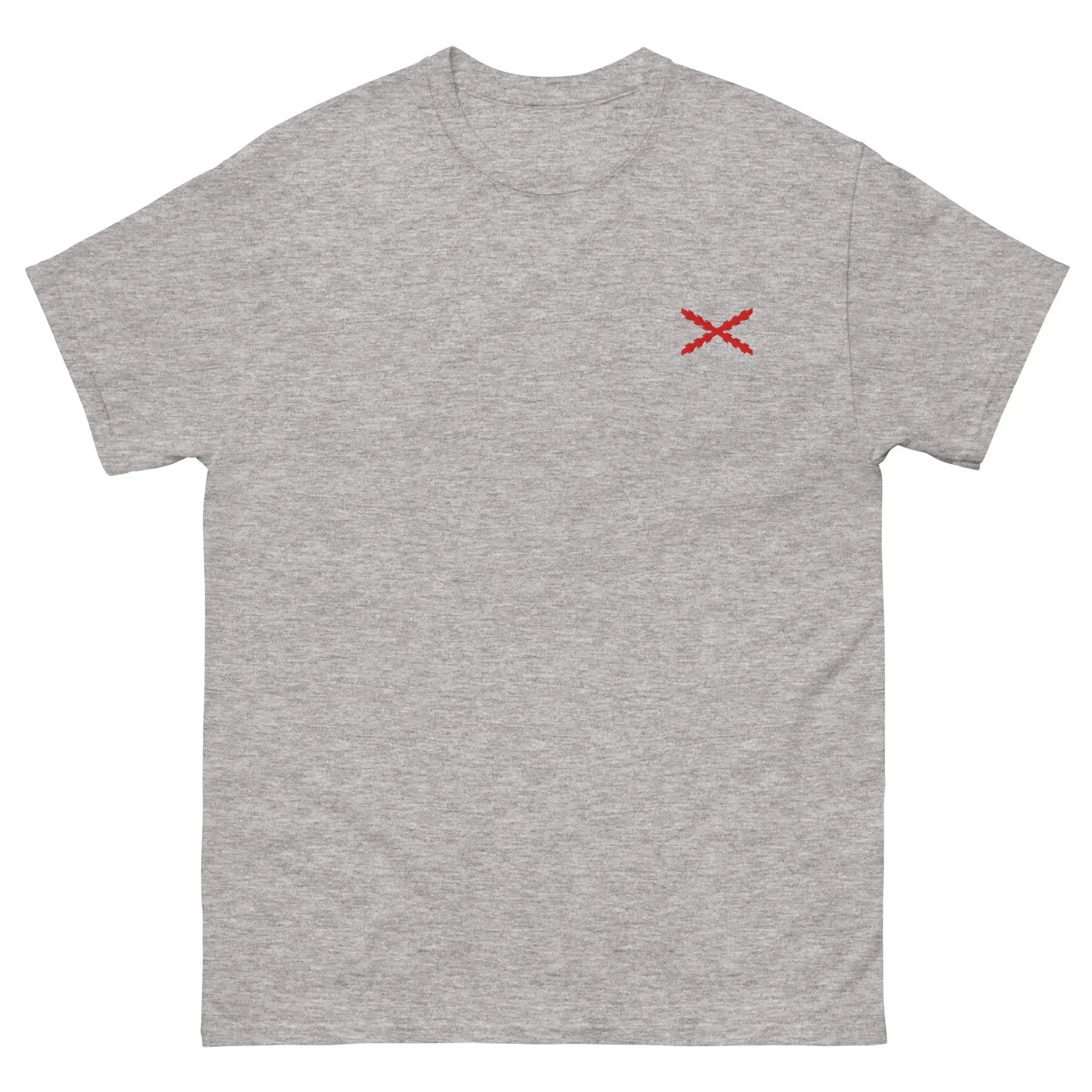 Comprar Camiseta clásica unisex bordado Cruz de Borgoña La Flamenca de Borgoña, Bandera de España, Cruz de Borgoña, Patricia Muñoz, VOX