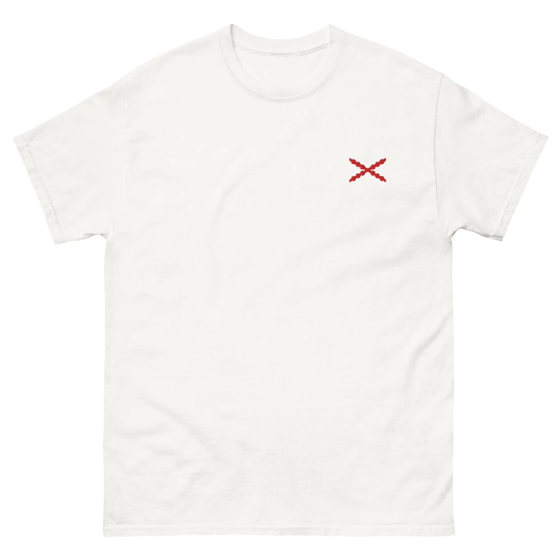 Comprar Camiseta clásica unisex bordado Cruz de Borgoña La Flamenca de Borgoña, Bandera de España, Cruz de Borgoña, Patricia Muñoz, VOX