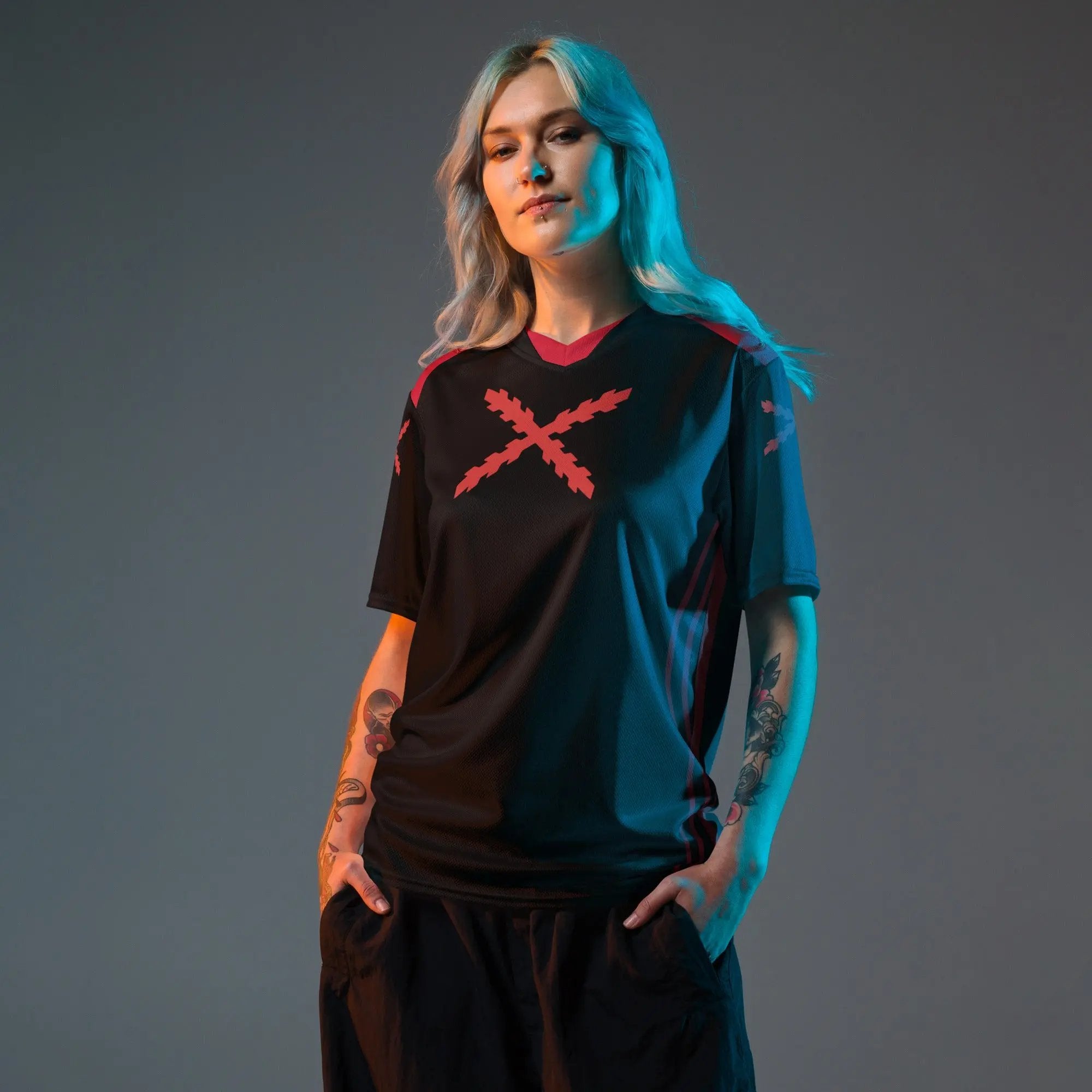 Comprar Camiseta de deporte reciclada unisex Cruz de Borgoña La Flamenca de Borgoña Bandera España