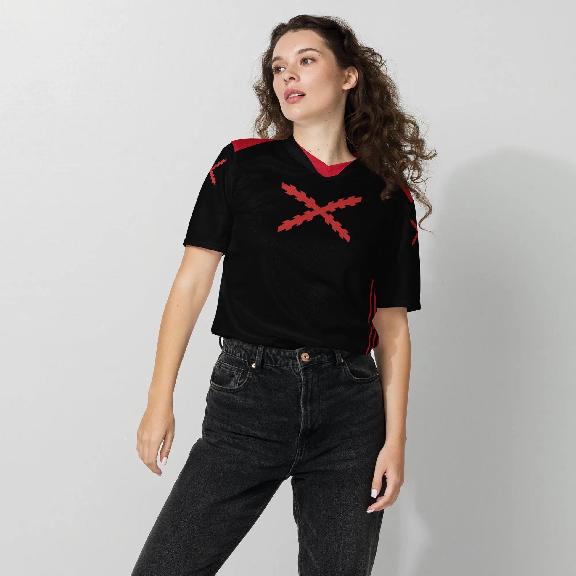 Comprar Camiseta de deporte reciclada unisex Cruz de Borgoña La Flamenca de Borgoña Bandera España