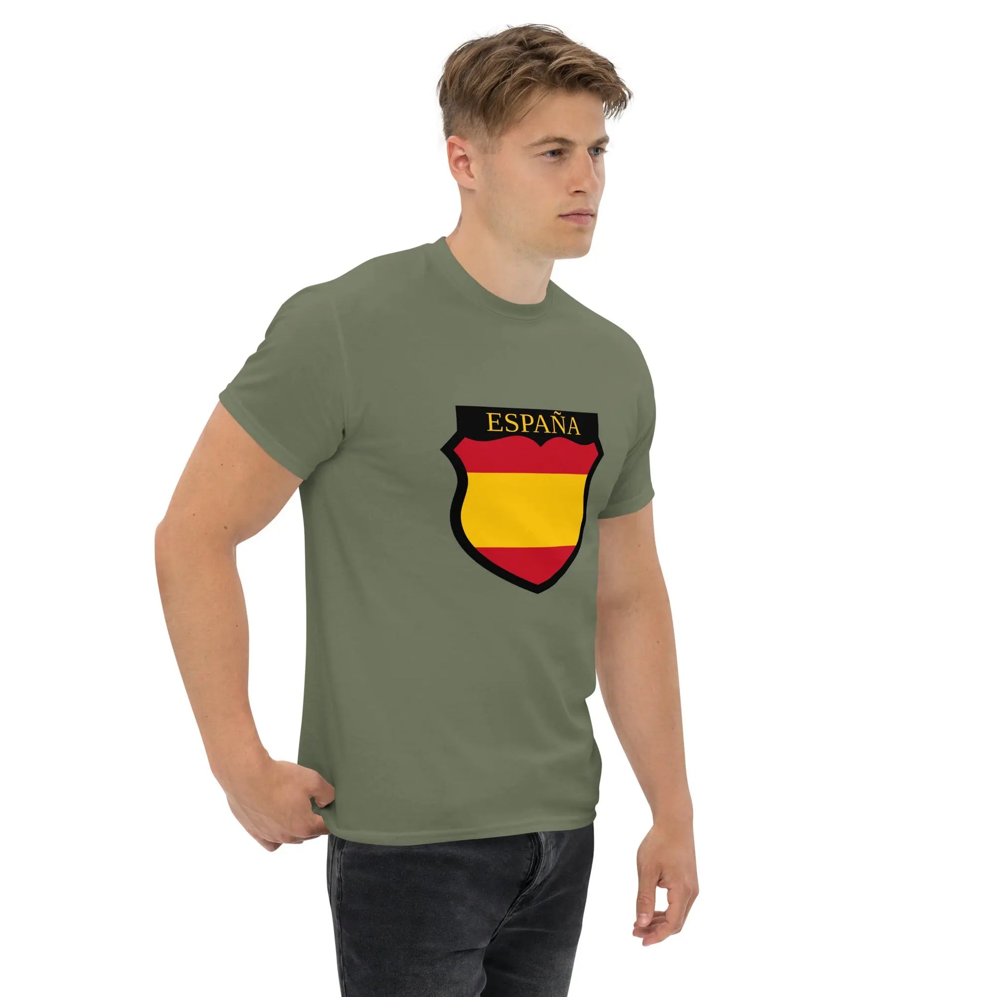 Comprar Camiseta hombre División Azul Bandera España La Flamenca de Borgoña Patricia Muñoz VOX